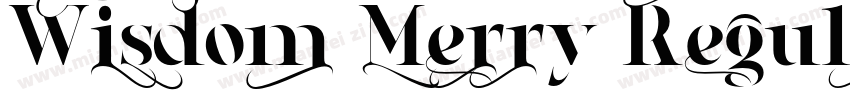 Wisdom Merry Regular字体转换